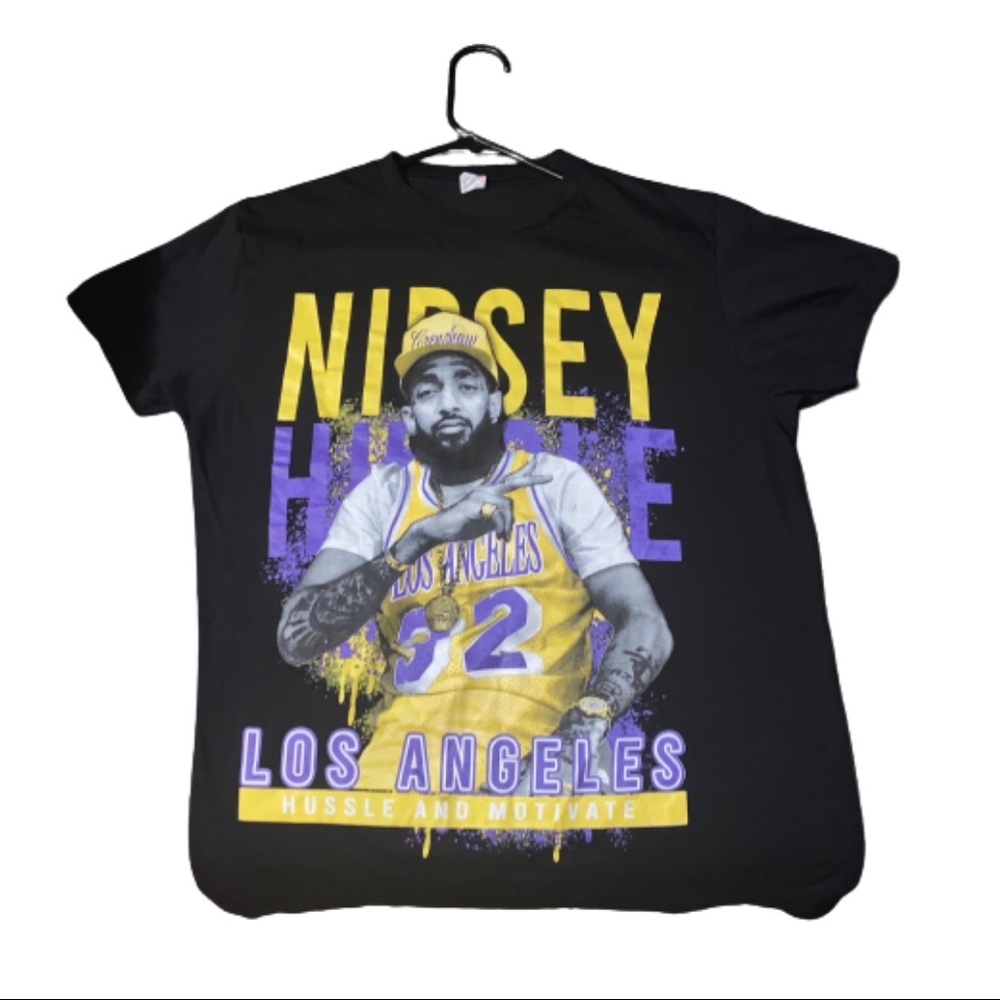 Nipsey Hussle “Hussle And Motivate” LA Lakers Tee